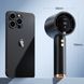 Портативний ручний вентилятор Turbo N68 з акумулятором 500 mAh, 100 швидкостей, 15см Білий 55251