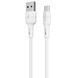 Кабель для зарядки MicroUSB Android BOROFONE BX30 1м Білий