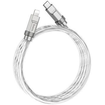 Кабель для зарядки з швидкою зарядкою PD20W Lightning Apple iphone HOCO U113 3А/1м Сірий