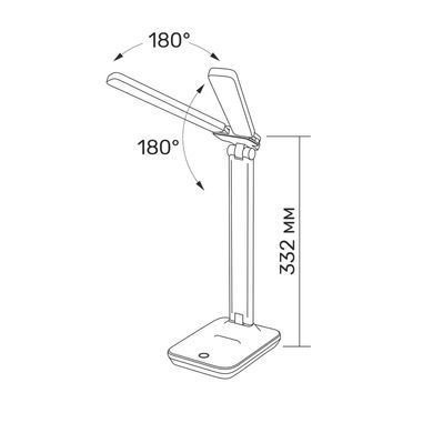 LED лампа настiльна з акумулятором TITANUM TLTF-010W 7W 2700-6000K Білий