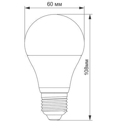 LED лампа TITANUM A60 10W E27 4100K Біле світло