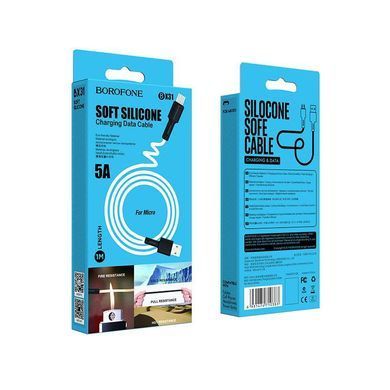 Кабель для зарядки MicroUSB Android BOROFONE BX31 1м Білий