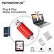 Металева USB Флешка 2в1 512GB Type-C/USB2.0 для комп'ютера телефону MicroDrive 512GB Сірий