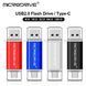 Металева USB Флешка 2в1 512GB Type-C/USB2.0 для комп'ютера телефону MicroDrive 512GB Сірий