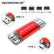 Металева USB Флешка 2в1 512GB Type-C/USB2.0 для комп'ютера телефону MicroDrive 512GB Сірий