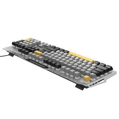 Ігрова клавіатура HOCO GM702 дротова клавіатура з rgb підсвіткою клавіатура з підставкою для зап'ясть повнорозмірна клавіатура