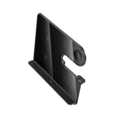 Настільна безпровідна зарядка 3в1 MagSafe для iPhone, iWatch, Airpods HOCO CQ19 Сірий