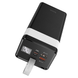 Павербанк повербанк з ліхтарем 40000mAh HOCO J86 2USB/Type-C, PD/QC, 5A/22.5W Чорний