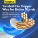 Інтернет кабель 0.5м патч-корд BASEUS CAT7 10Gigabit RJ45 плоский Чорний B00133207111-00