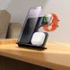 Настільна безпровідна зарядка 3в1 MagSafe для iPhone, iWatch, Airpods HOCO CQ19 Сірий