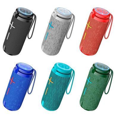 Портативна блютуз колонка BOROFONE BR24 AUX, SD-card, Bluetooth, USB, FM-Radio Сірий