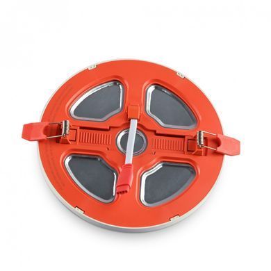 Стельовий LED світильник VIDEX вбудований з декоративною підсвіткою 12W+4W, 5000K+2700K, 220V Білий VL-DL4R-1