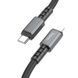 Кабель для телефона із швидкою зарядкою Type-C to&nbsp;Lightning Apple iPhone HOCO X85 Strength 100см 20W Чорний